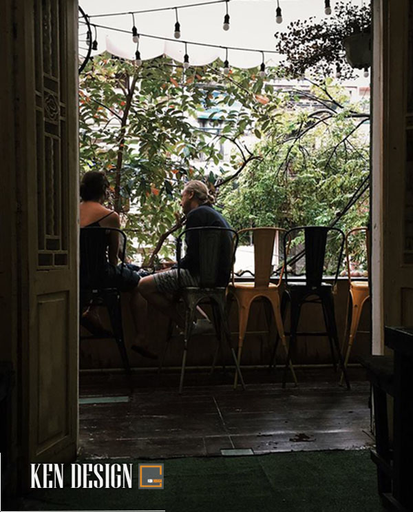 Thiết kế quán cafe ban công